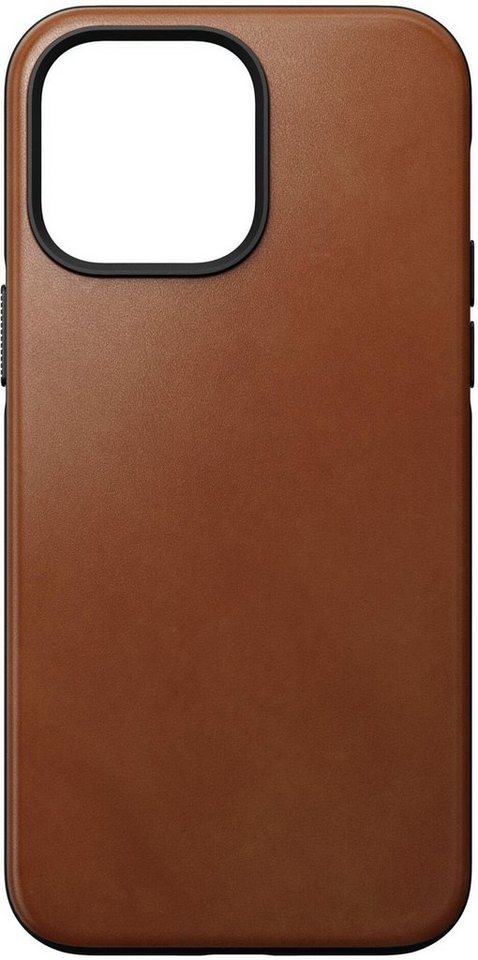 Nomad Handyhülle Modern Leather Case iPhone 14 Pro Max, Polycarbonat und hochwertigem Echtleder von Nomad