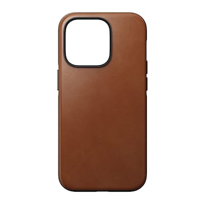 Nomad Modern Leather Case iPhone 14 Pro English Tan von Nomad