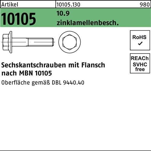 100 Stk. Sechskantflanschschraube R 10105 M12x 1,5x 80 10.9 flZnnc-L 100 Stück 100 Stk. Sechskantflanschschraube R 10105 M12x 1,5x 80 10.9 flZnnc-L 100 Stück von Noname