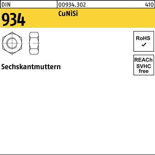 100 Stk. Sechskantmutter DIN 934 M12 CuNiSi 100 Stück Noname 009343020120000 100 Stk. Sechskantmutter DIN 934 M12 CuNiSi 100 Stück Noname 009343020120000 von Noname