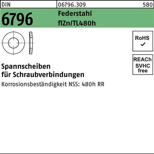 100 Stk. Spannscheibe DIN 6796 22x49x5,5 Federst. zinkbes. Gleitm. flZnnc 480h-L 100 Stk. Spannscheibe DIN 6796 22x49x5,5 Federst. zinkbes. Gleitm. flZnnc 480h-L von Noname