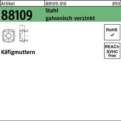 1000 Stk. Käfigmutter R 88109 M4 - 8/9,5 Stahl galv.verz. 1000 Stück Noname 1000 Stk. Käfigmutter R 88109 M4 - 8/9,5 Stahl galv.verz. 1000 Stück Noname von Noname