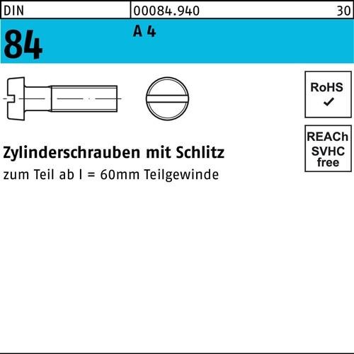 200 Stk. Zylinderschraube DIN 84/ISO 1207 Schlitz M4x 4 A 4 200 Stück Noname 200 Stk. Zylinderschraube DIN 84/ISO 1207 Schlitz M4x 4 A 4 200 Stück Noname von Noname
