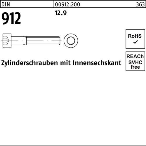 200 Stk. Zylinderschraube DIN 912 Innen-6kt M4x 110 12.9 200 Stück Noname 200 Stk. Zylinderschraube DIN 912 Innen-6kt M4x 110 12.9 200 Stück Noname von Noname