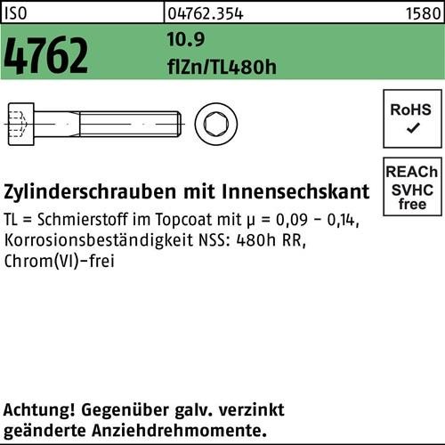 25 Stk. Zylinderschraube ISO 4762 Innen-6kt M20x140 10.9 flZnnc 480h-L 25St. 25 Stk. Zylinderschraube ISO 4762 Innen-6kt M20x140 10.9 flZnnc 480h-L 25St. von Noname