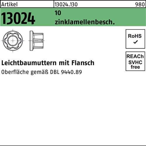 300 Stk. Leichtbaumutter R 13024 M16x 1,5 10 DBL9440.89 300 Stück Noname 300 Stk. Leichtbaumutter R 13024 M16x 1,5 10 DBL9440.89 300 Stück Noname von Noname