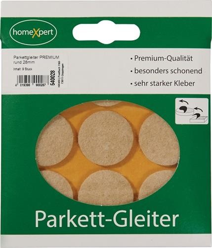 Parkettgleiter Premium 28mm Filz natur rd.selbstkl. Noname 540028 von Noname