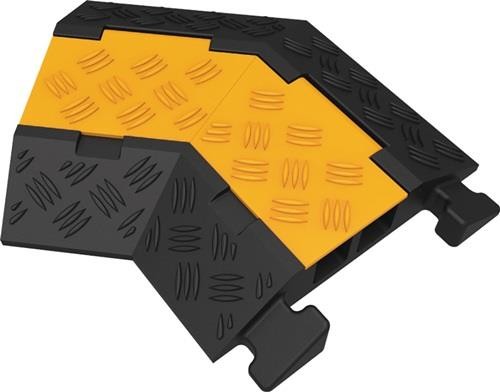 Schlauch- u.Kabelbrücke H45mm Gum.schwarz/gelb re. Noname 8-KB-SZ-GB-045-45R von Noname