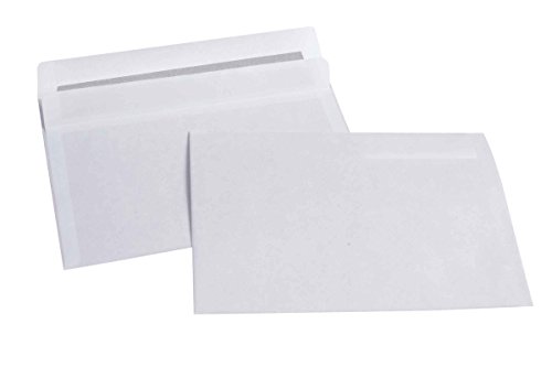 1000Stk. C6 Weiß Briefumschläge - Selbstklebend - ohne Fenster von None