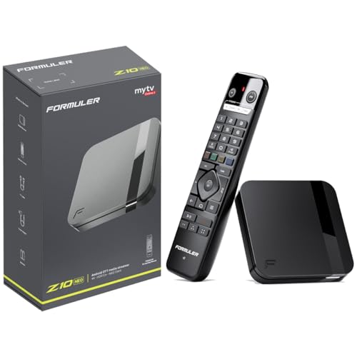 Nonic Formuler Z10 NEO 4K Ultra HD Android 10 IP-Receiver HDMI-Kabel (60fps, Dual-Band WiFi, LAN, USB 2.0, HDMI, 2 GB RAM & 4 GB Flash, Widevine L1, OTT Mediaplayer, schwarz) von Nonic