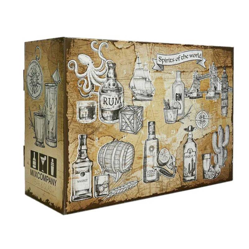 Spirituosen Tasting Set (24 verschiedene Spirituosen Probierset Geschenkset) von MixCompany