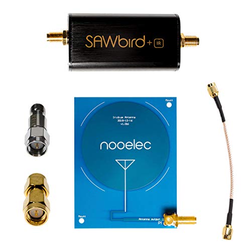 NooElec Active Iridium Empfangspaket - Enthält LNA und Filtermodul, 1620MHz Patchantenne Mit Hoher Verstärkung (3,1dBi), SMA DC Block, Kabel und Adapter. Kompatibel Mit Den Meisten SDRs! von NooElec