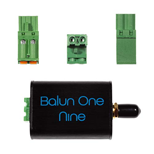Balun One Nine v2 - Klein 9:1 (1:9) Balun mit Eingangsschutz und Gehäuse für HF und Kurzwelle. Hervorragend Geeignet für Software Defined Radio (RTL-SDR und SDRPlay) und Andere Radios von NooElec