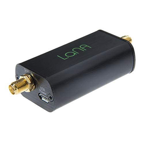 Nooelec Lana - LNA-Modul (Ultra-Low Noise Amplifier) für Funk und Software Defined Radio (SDR) mit Gehäuse und Zubehör. Breitband 20MHz-4000MHz Frequenzfähigkeit mit Bias-Tee & USB Power Optionen von NooElec
