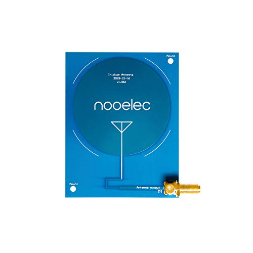 Nooelec Iridium Patch Antenne - High Gain (3dBi) 1620MHz PCB Antenne mit SMA Anschluss für Iridium und andere L-Band Anwendungen. 1,62GHz Mittenfrequenz und 80MHz+ Bandbreite von NooElec