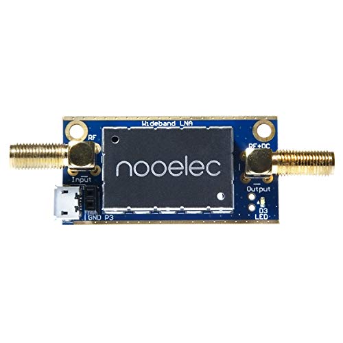 Nooelec LaNA Barebones - LNA-Modul (Low Noise Amplifier) für Funk und Software Defined Radio (SDR). Breitband und lineare 20MHz-4000MHz Frequenzfähigkeit mit Bias-Tee und USB Stromversorgungsoptionen von NooElec