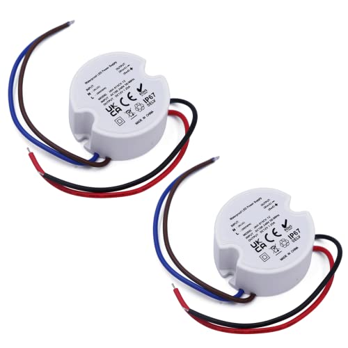 Noobibaba LED Trafo 12V Mini Netzteil Wasserdicht IP67, Trafo 230V auf 12V Transformator, DC 12V Unterputz Netzteil Rund 1,25A 15W für LED-Lichterketten 2er-Pack Noobibaba LED Trafo 12V Mini Netzteil Wasserdicht IP67, Trafo 230V auf 12V Transformator, DC 12V Unterputz Netzteil Rund 1,25A 15W für LED-Lichterketten 2er-Pack von Noobibaba