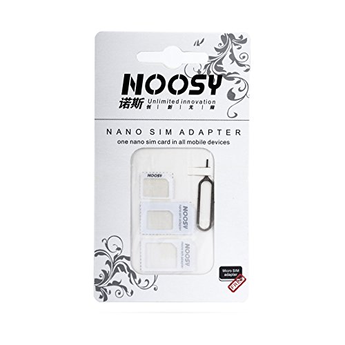 Noosy (3-er Pack, 4in1 Adapter and SIM Pin, Schwarz von Noosy