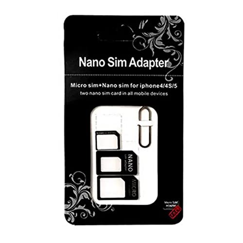 Noosy - Adapter 3 in 1 Noosy Nano Micro Sim Microsim zu Nanosim & Schwarz von Noosy