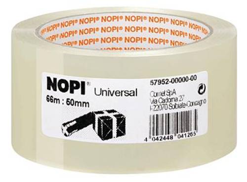 Nopi 57952 Packband Transparent (L x B) 66m x 50mm von Nopi