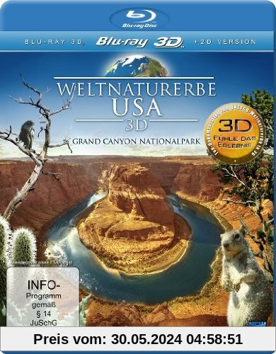 Weltnaturerbe USA 3D - Grand Canyon Nationalpark (+ 2D Version) [Blu-ray 3D] von Norbert Vander