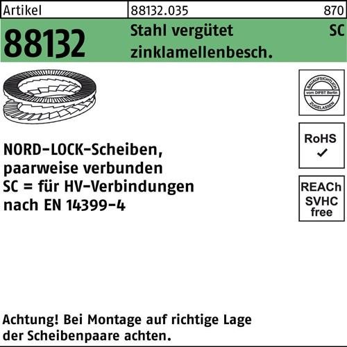 100 Stk. Nord-lock Unterlegscheibe R 88132 geklebt NL 12 SC Sta zinklamellenb. 100 Stk. Nord-lock Unterlegscheibe R 88132 geklebt NL 12 SC Sta zinklamellenb. von Nord-lock