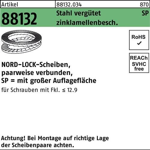 100 Stk. Nord-lock Unterlegscheibe R 88132 geklebt NL 20 SP Sta zinklamellenb. 100 Stk. Nord-lock Unterlegscheibe R 88132 geklebt NL 20 SP Sta zinklamellenb. von Nord-lock