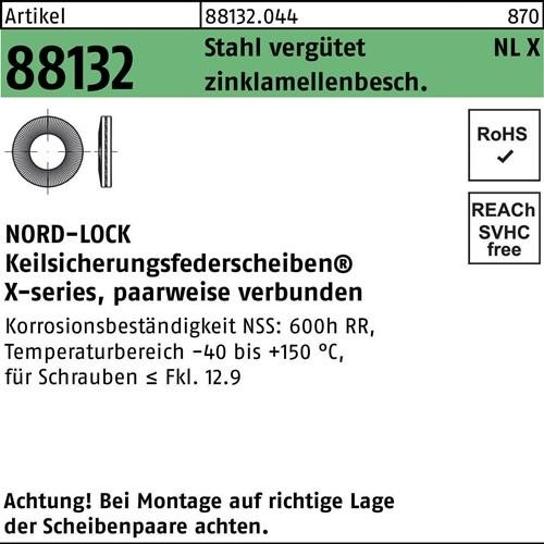 200 Stk. Nord-lock Unterlegscheibe R 88132 NLX 12 Sta vergütet zinklamellenb. 200 Stk. Nord-lock Unterlegscheibe R 88132 NLX 12 Sta vergütet zinklamellenb. von Nord-lock