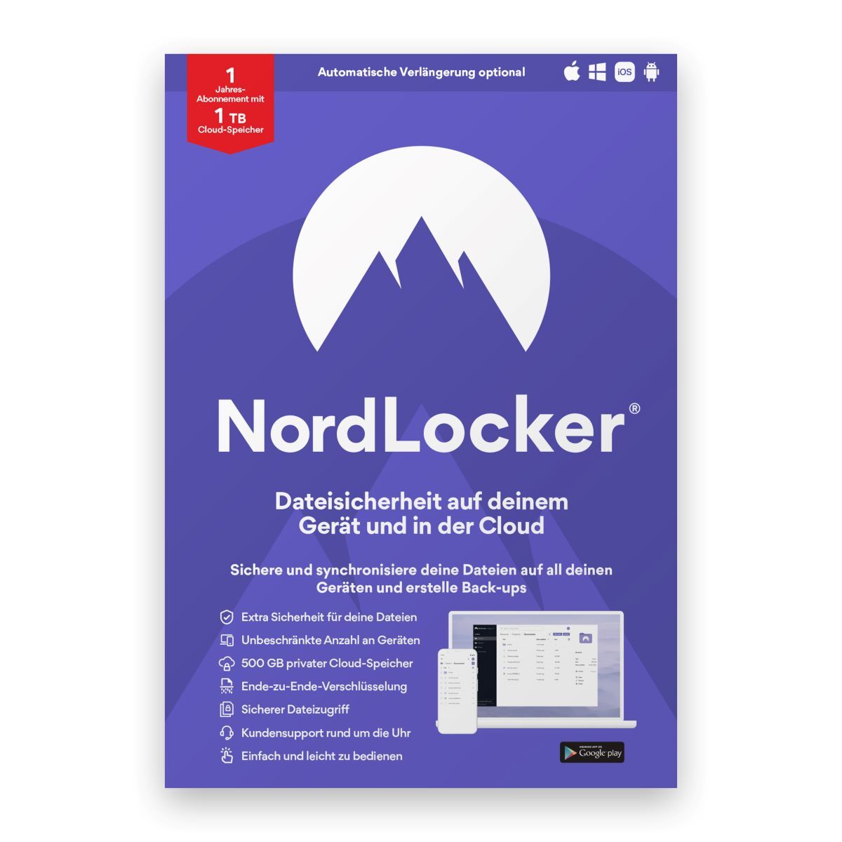 NordLocker - sicherer Cloud-Speicher 1TB [12 Monate] von NordVPN