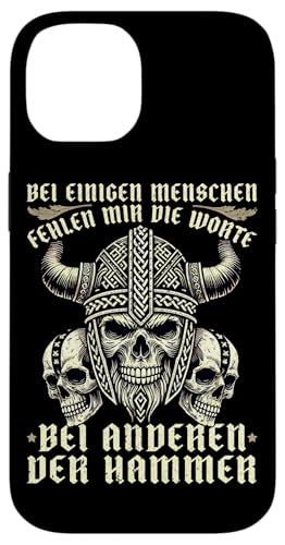 Bei Einigen Menschen Fehlen Mir Die Worte Bei Anderen Hammer Hülle für iPhone 14 Bei Einigen Menschen Fehlen Mir Die Worte Bei Anderen Hammer Hülle für iPhone 14 von Nordische Mythologie Nordman Wikinger Odins Runen