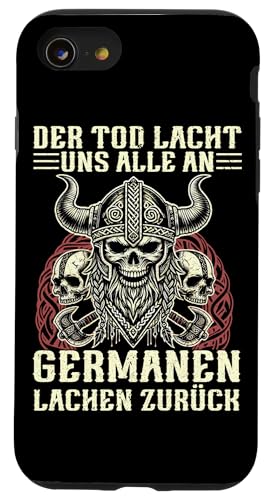 Der Tod Lacht Uns Alle An Germanen Lachen Zurück Wikinger Hülle für iPhone SE (2020) / 7 / 8 von Nordische Mythologie Nordman Wikinger Odins Runen
