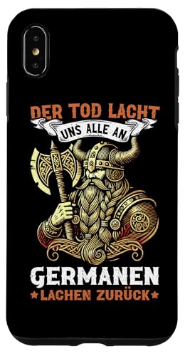 Der Tod Lacht Uns Alle An Germanen Lachen Zurück Wikinger Hülle für iPhone XS Max von Nordische Mythologie Nordman Wikinger Odins Runen