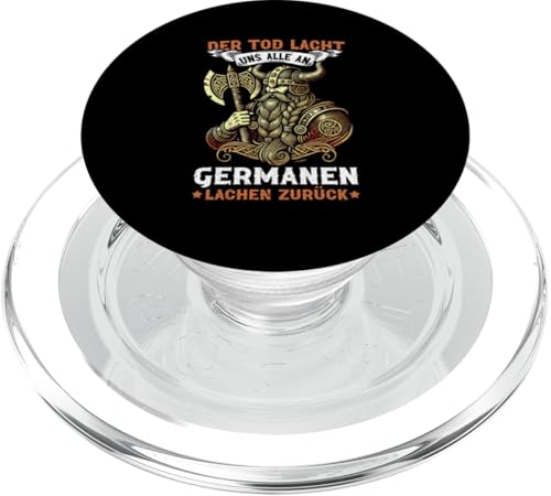 Der Tod Lacht Uns Alle An Germanen Lachen Zurück Wikinger PopSockets PopGrip für MagSafe Der Tod Lacht Uns Alle An Germanen Lachen Zurück Wikinger PopSockets PopGrip für MagSafe von Nordische Mythologie Nordman Wikinger Odins Runen
