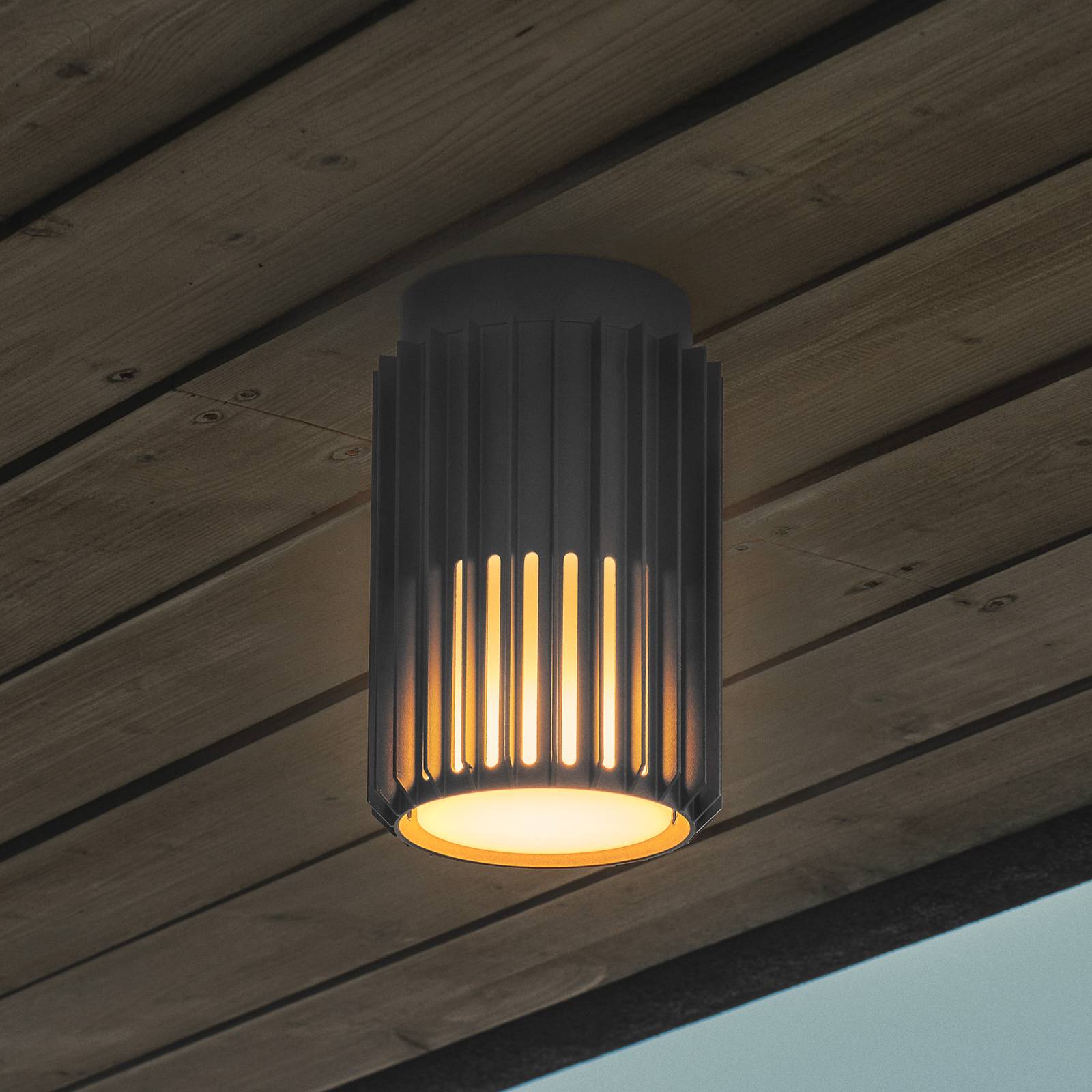 Außendeckenleuchte Aludra, IP54, anthrazit, Aluminium Außendeckenleuchte Aludra, IP54, anthrazit, Aluminium von Nordlux