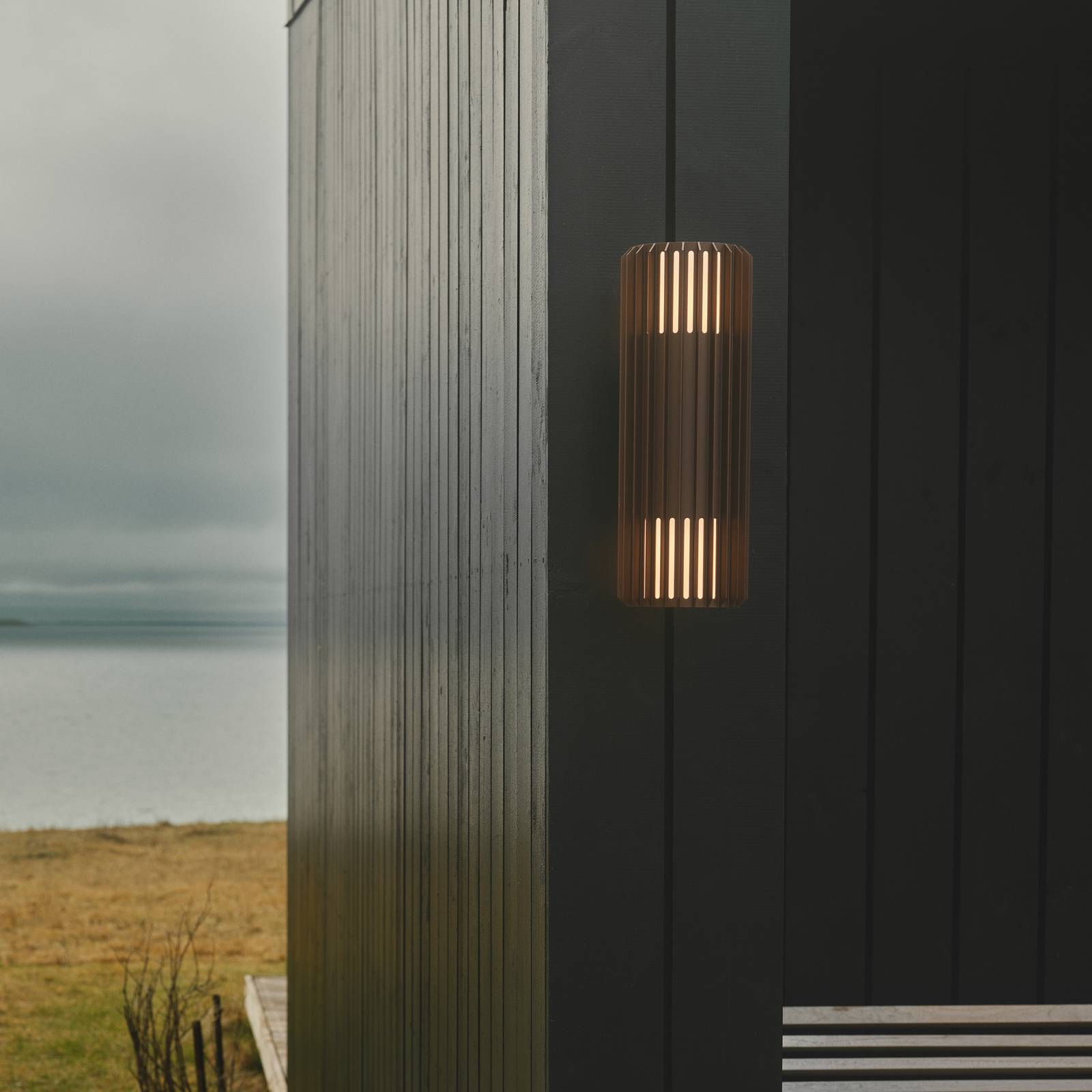Außenwandleuchte Aludra Double Seaside, Alu, braun metallic Außenwandleuchte Aludra Double Seaside, Alu, braun metallic von Nordlux