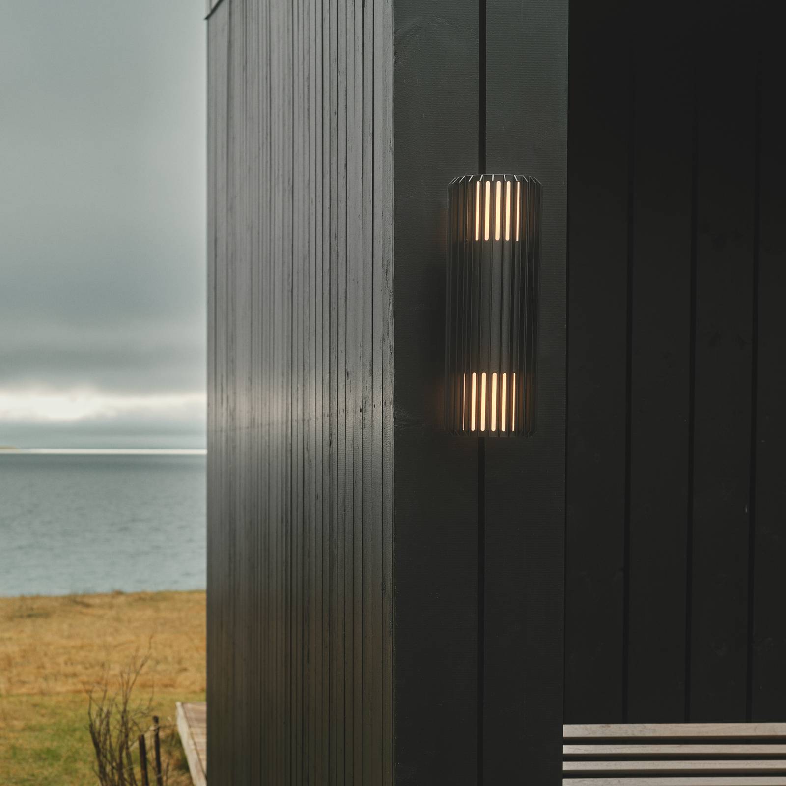 Außenwandleuchte Aludra Double Seaside, Alu, schwarz Außenwandleuchte Aludra Double Seaside, Alu, schwarz von Nordlux