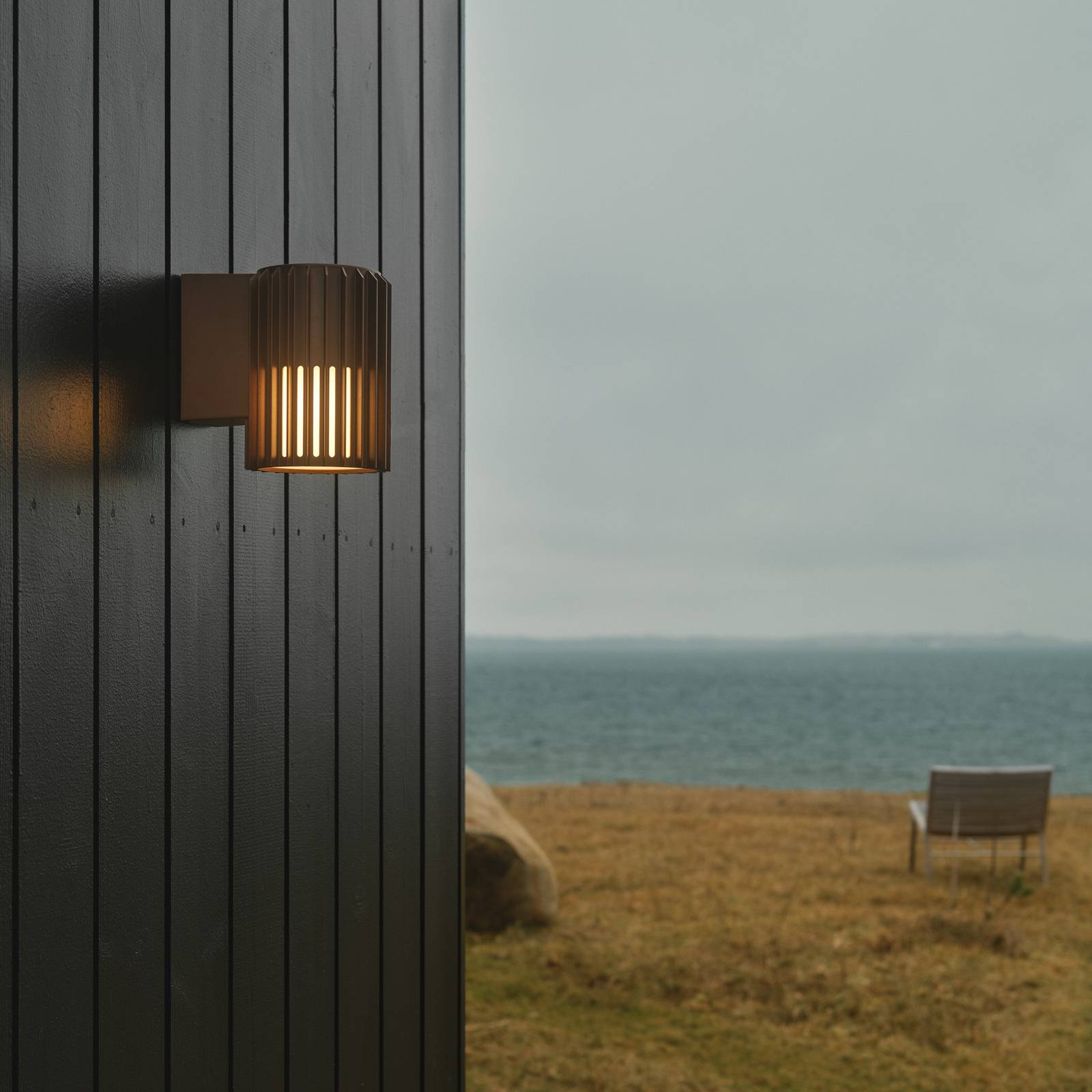 Außenwandleuchte Aludra Seaside, Aluminium, braun metallic Außenwandleuchte Aludra Seaside, Aluminium, braun metallic von Nordlux