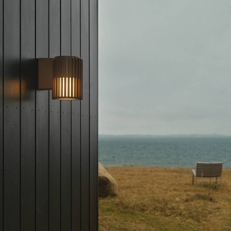 Außenwandleuchte Aludra Seaside, Aluminium, braun metallic von Nordlux
