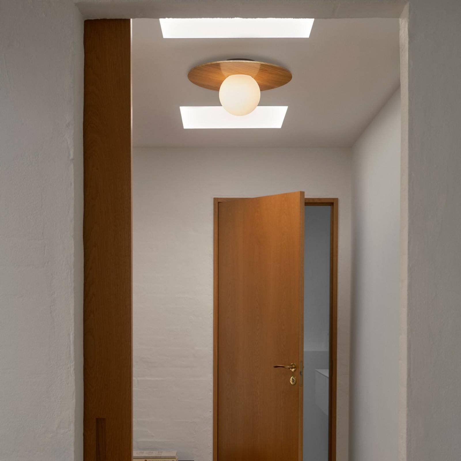 Deckenleuchte Siona, Holzdekor, Metall, IP44, E27 Deckenleuchte Siona, Holzdekor, Metall, IP44, E27 von Nordlux