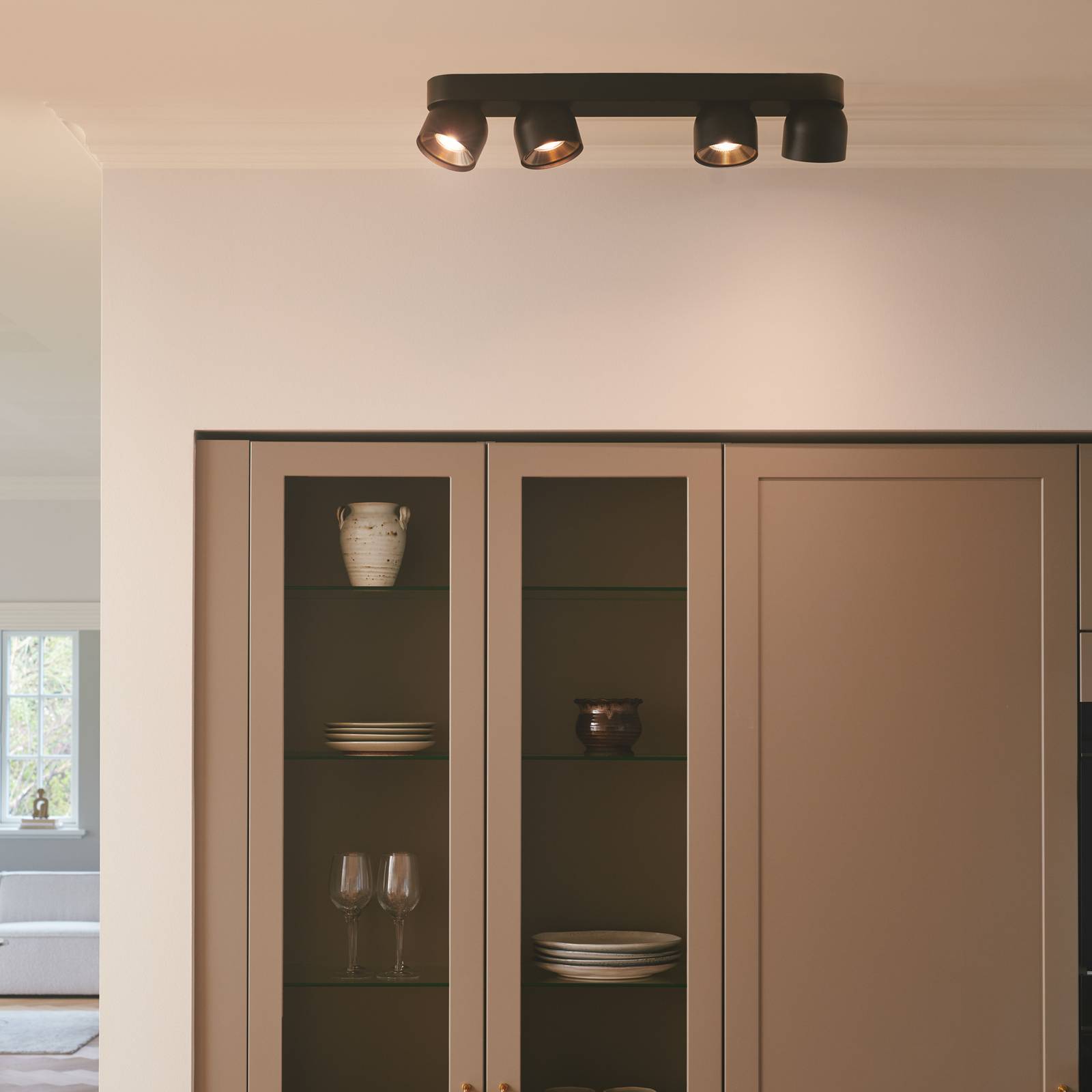 Downlight Pitcher, GU10, vierflammig, Metall, schwarz Downlight Pitcher, GU10, vierflammig, Metall, schwarz von Nordlux