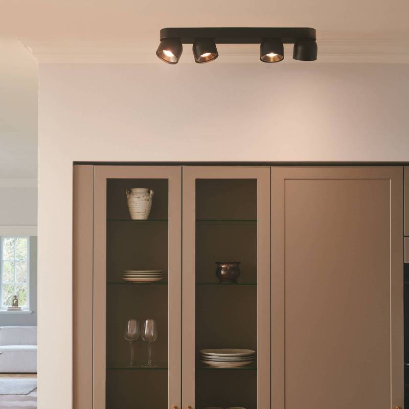 Downlight Pitcher, GU10, vierflammig, Metall, schwarz von Nordlux