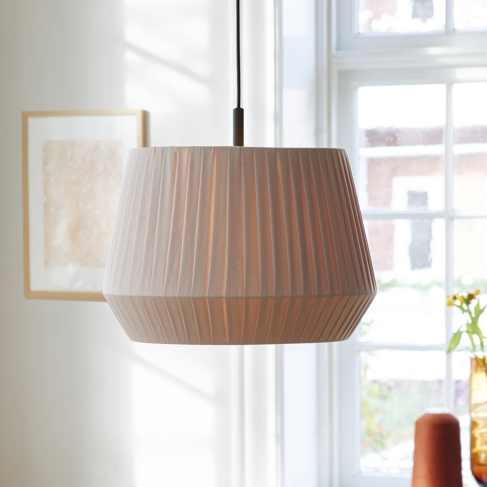 Hängeleuchte Dicte, handgebunden, Ø 40 cm, amber Hängeleuchte Dicte, handgebunden, Ø 40 cm, amber von Nordlux