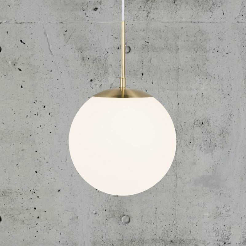 Hängeleuchte Grant in Messing mit Glaskugel Ø 25cm von Nordlux