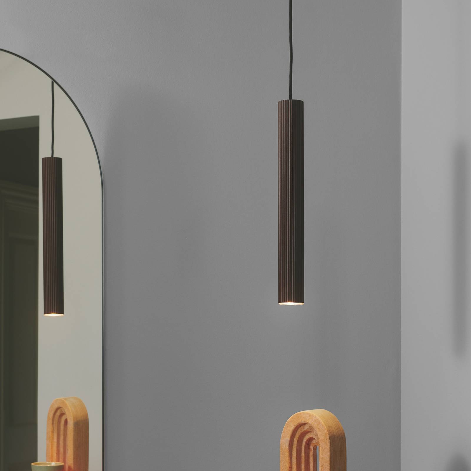 Hängeleuchte Vico, Metallschirm, einflammig, braun metallic Hängeleuchte Vico, Metallschirm, einflammig, braun metallic von Nordlux