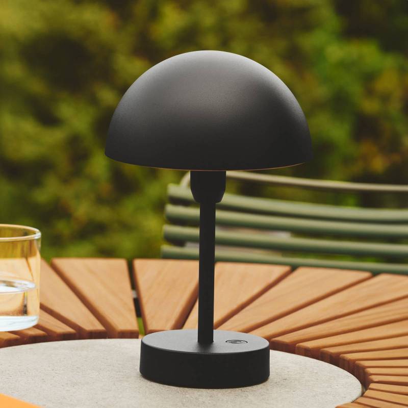 LED-Akku-Tischleuchte Ellen To-Go, schwarz, Aluminium von Nordlux