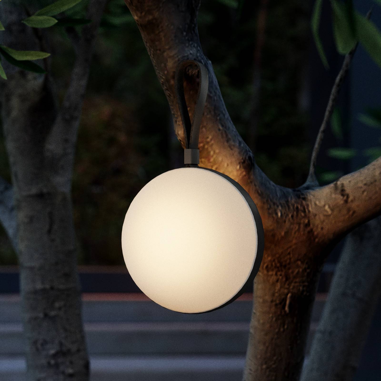 LED-Außenleuchte Bring to go Ø 16 cm weiß/schwarz LED-Außenleuchte Bring to go Ø 16 cm weiß/schwarz von Nordlux