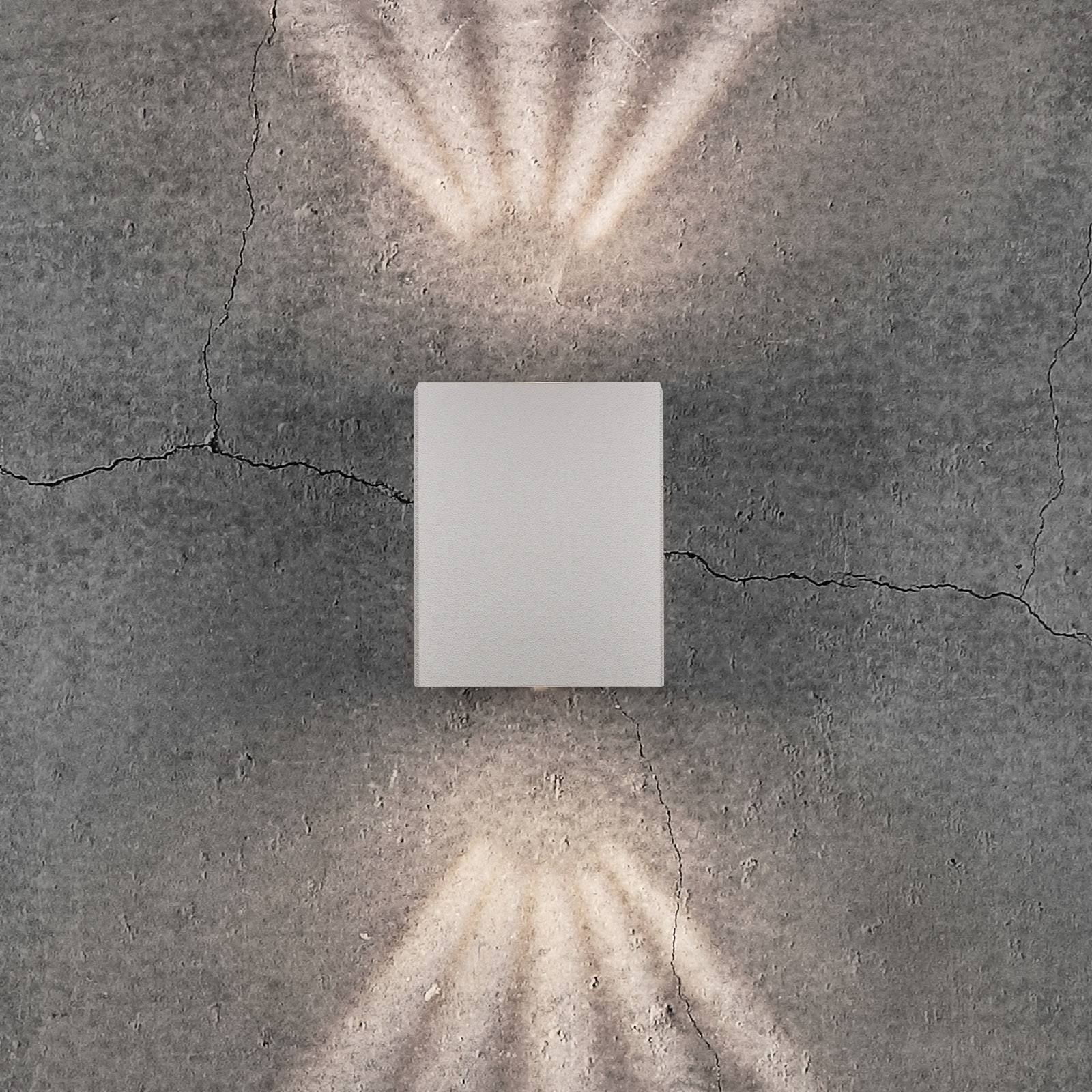 LED-Außenwandlampe Canto Kubi 2, 10 cm, weiß von Nordlux