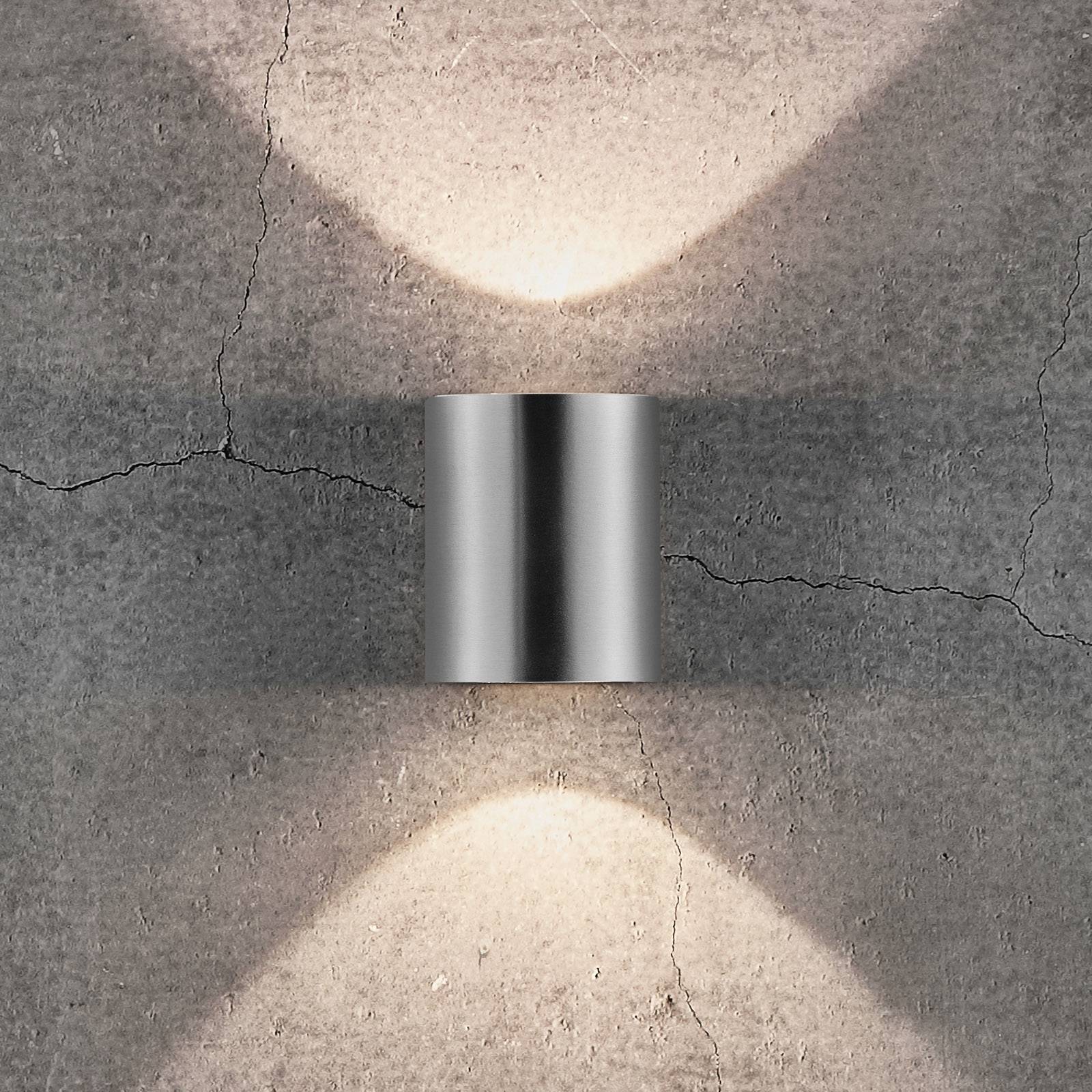 LED-Außenwandleuchte Canto 2, 10 cm, edelstahl LED-Außenwandleuchte Canto 2, 10 cm, edelstahl von Nordlux
