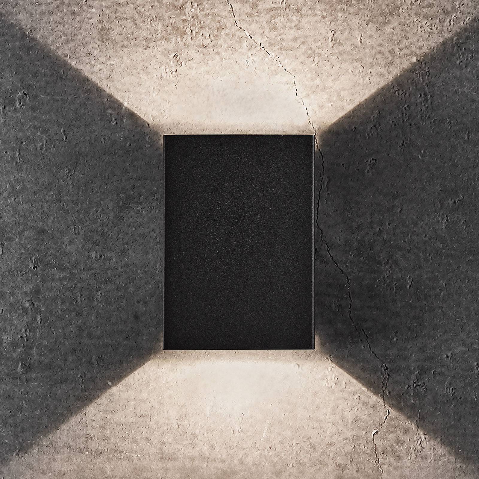 LED-Außenwandleuchte Fold, 10 x 15 cm, schwarz LED-Außenwandleuchte Fold, 10 x 15 cm, schwarz von Nordlux