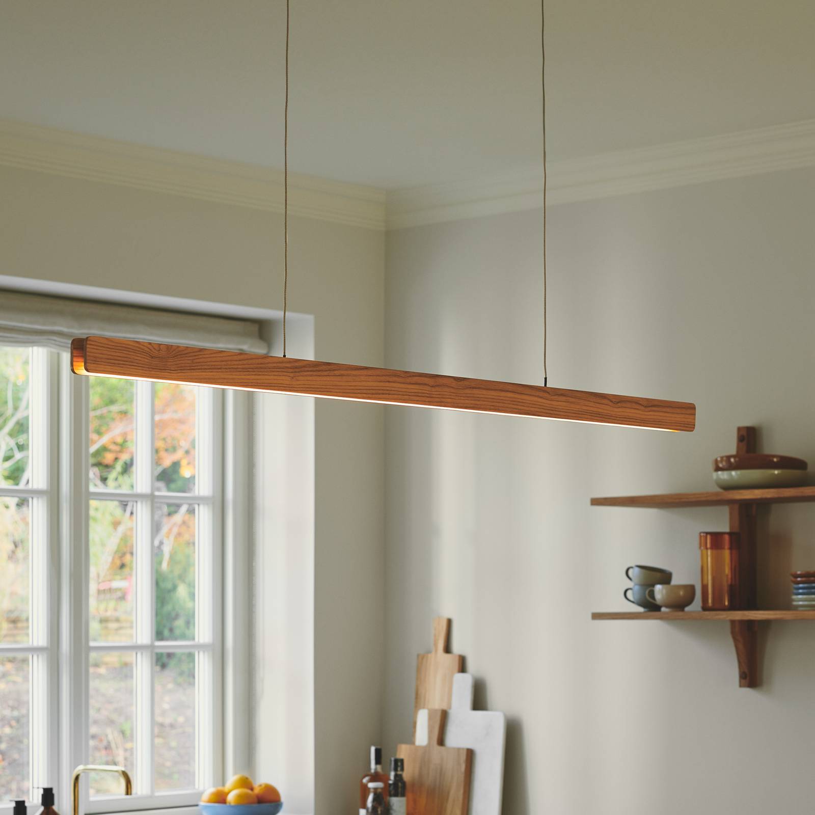LED-Hängeleuchte Ilgas, Holz, Metall, 3.000 K LED-Hängeleuchte Ilgas, Holz, Metall, 3.000 K von Nordlux